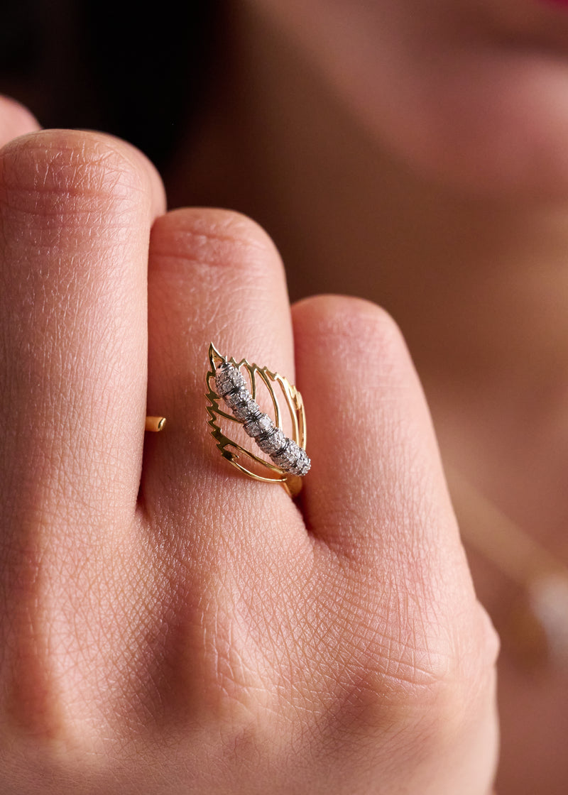 Buy Leaf Pattern Gold Ring At Best Price | Karuri Jewellers